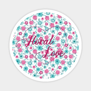 Floral love Magnet